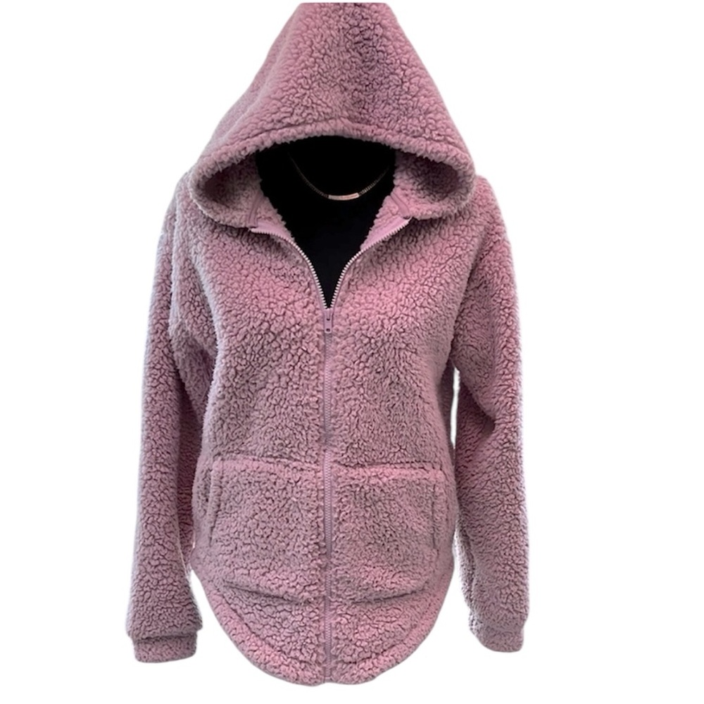 SO Women's Pink Sherpa Hoodie